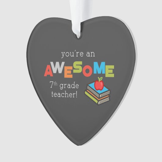 Zevende graad onderwijsleraar waardering, Geweldig Ornament (voorkant)