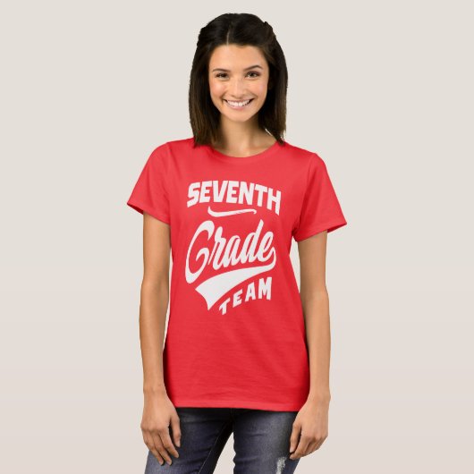 Zevende graad team t-shirt (Voorkant volledig)