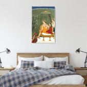 Zevende Incarnatie van Vishnu als Rama-Chandra Canvas Afdruk (Insitu (Slaapkamer))