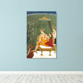 Zevende Incarnatie van Vishnu als Rama-Chandra Canvas Afdruk (Insitu (Houten vloer))