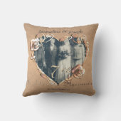 Zevende Jubileum  Coppery Roos Fotoontroeping Kussen (Achterkant)