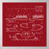 Zevende kerstdag Poster 24x24 (Voorkant)