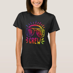 Zevende Klas Crew Tie Dye 7e Klas Terug naar Schoo T-shirt