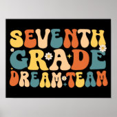 Zevende klas droomteam terug naar school poster (Voorkant)