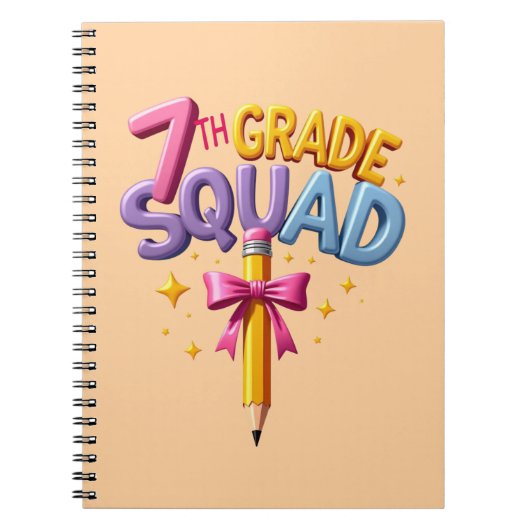 Zevende Klas Groep Terug naar School Notitieboek (Voorkant)