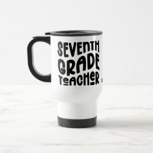 Zevende Klas Leraar Typography Design Reisbeker