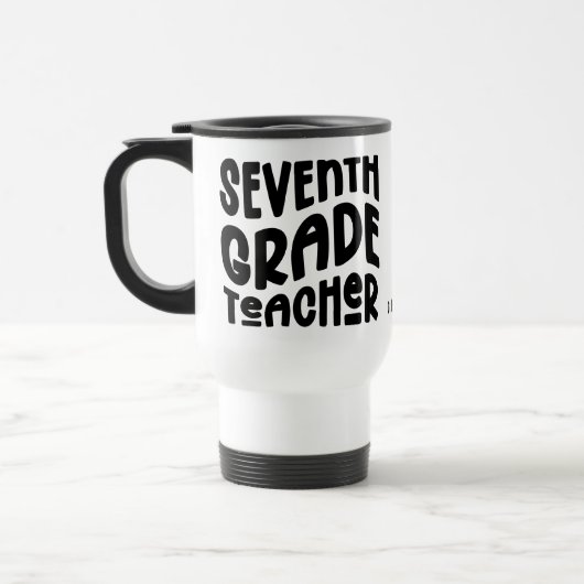 Zevende Klas Leraar Typography Design Reisbeker (Links)