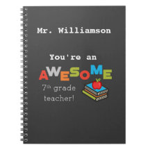 Zevende-klas leraar waardering Geweldige