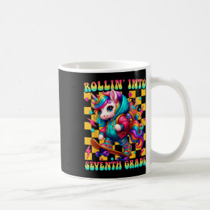 Zevende klas terug naar school eerste dag meisjes koffiemok