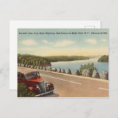 Zevende meer, Golfeiland, Inlet New York Briefkaart (Voorkant / Achterkant)