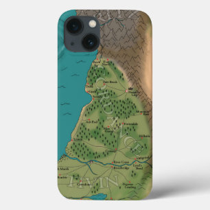 Zevende nachtelijke Wereldkaart iPhone 13 Hoesje