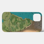 Zevende nachtelijke Wereldkaart Case-Mate iPhone Case (Achterkant (horizontaal))