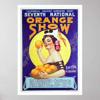 Zevende nationaal Oranje Show 1917 Poster