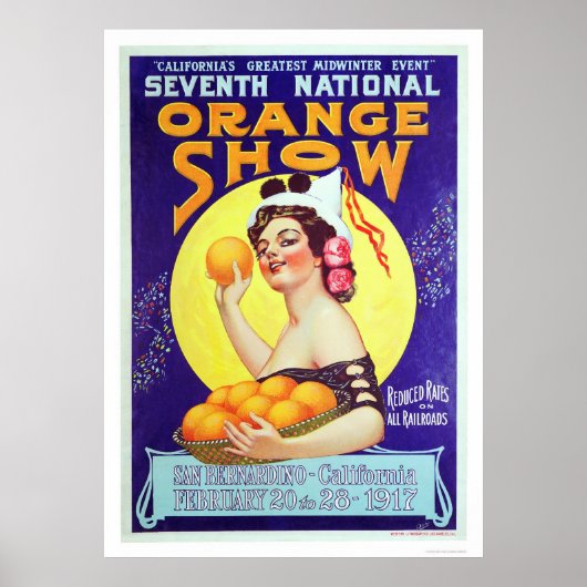 Zevende nationaal Oranje Show 1917 Poster (Voorkant)