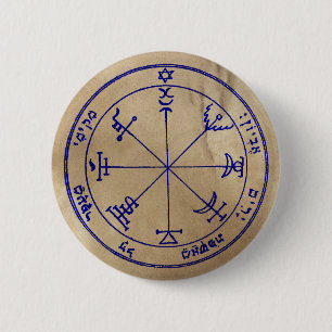 Zevende Pentacle van Jupiter Ronde Button 5,7 Cm