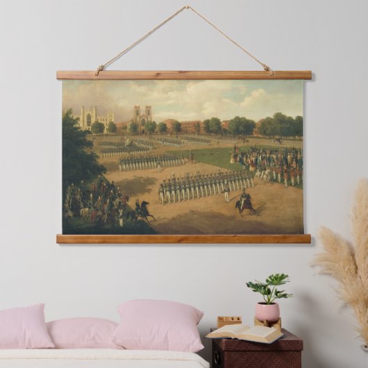 Zevende Regiment on Review, New York Tapestry Hangend Wandkleed (Slaapkamer)