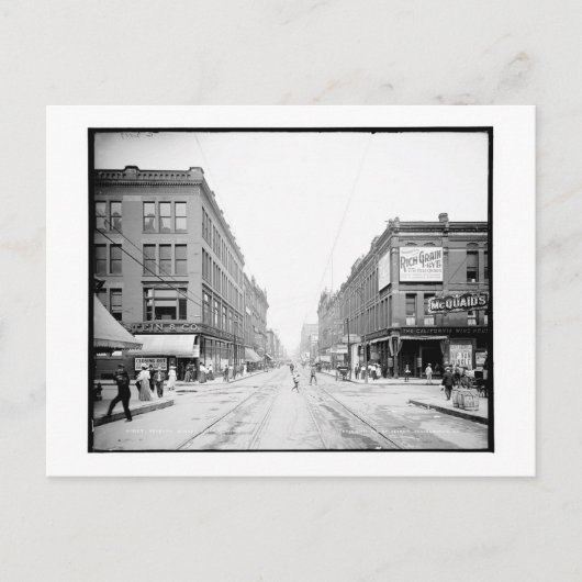 Zevende straat, St. Paul, Minnesota Briefkaart (Voorkant)