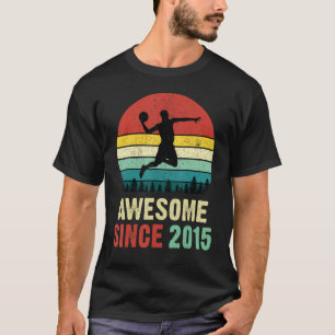 Zevende verjaardag Basketball Geweldige sinds 2015 T-shirt