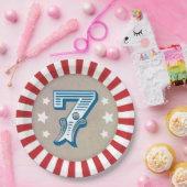 Zevende Verjaardag Circus Grote Top Papieren Bordje (Feest)