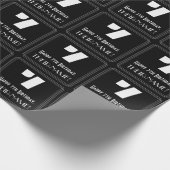 Zevende verjaardag: Kunst Deco Geïnspireerde look  Cadeaupapier (Hoek)