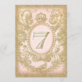 Zevende verjaardag ooit Prinses Kaart
