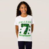 Zevende verjaardag St Patrick's Cutest Leprechaun  T-shirt (Voorkant volledig)