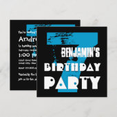 Zevende verjaardag van het 7 jaar oud ontwerp van  kaart (Voorkant / Achterkant)