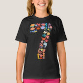 Zevende verjaardag van het thema Zeeen in de oceaa T-shirt (Voorkant)