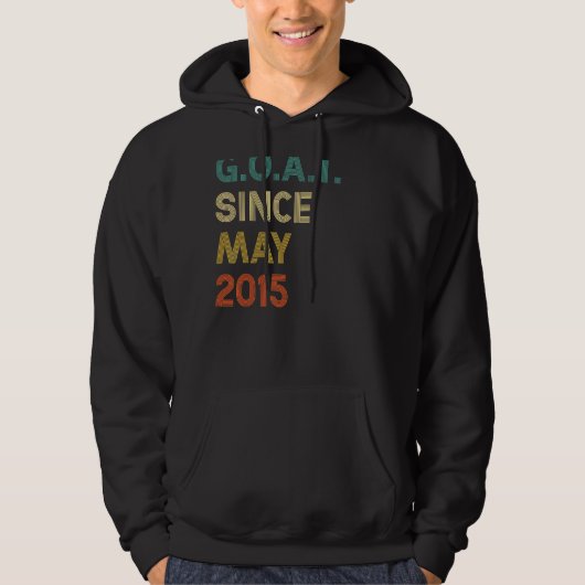 Zevende verjaardag zeven jaar oude geiten sinds me hoodie (Voorkant)