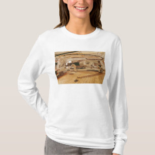 Zevenentwintig pond kanon op een slagschip t-shirt