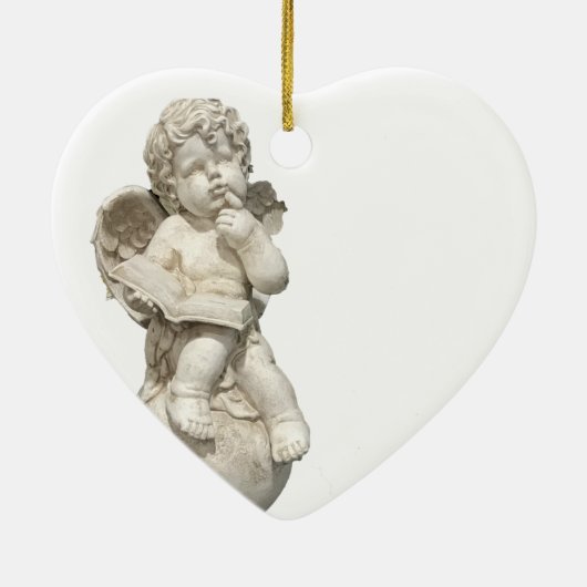 Zevenentwintigste trouwdag, beeld Hart Keramisch Ornament (Achterkant)