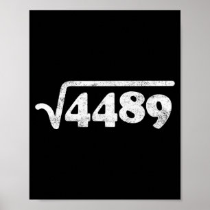 Zevenenzestig 67 Meme Vierkantswortel 4489 Slang W Poster