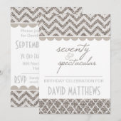 Zevenenzeventig en spectaculaire verjaardag Uitnod Kaart (Voorkant / Achterkant)