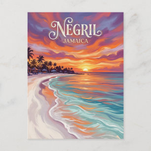 Zevenmijlstrand Jamaica Briefkaart