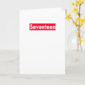 zeventien jaar oud grappig 17e verjaardag kaart (Gele Bloem)