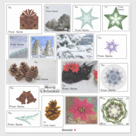 Zeventien Kerst Gift Label Assortiment | tot van