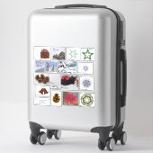 Zeventien Kerst Gift Label Assortiment | tot van (Koffer)