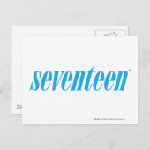 zeventien Logo-Aqua Briefkaart (Voorkant / Achterkant)