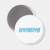 zeventien Logo-Aqua Magneet (Voorkant / Achterkant)