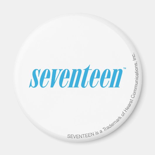 zeventien Logo-Aqua Magneet (Voorkant)