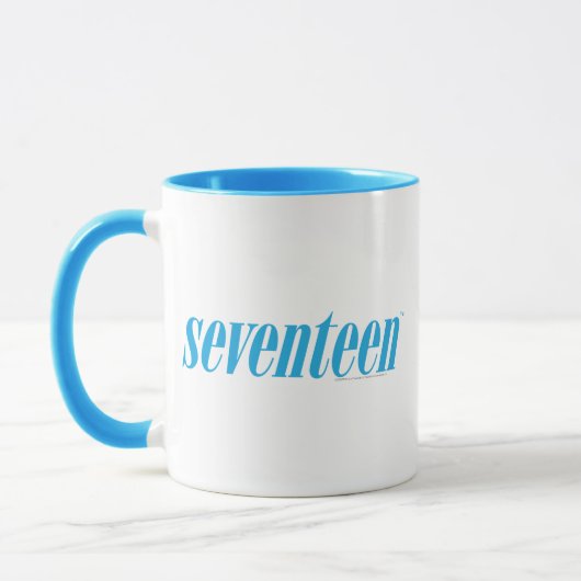 zeventien Logo-Aqua Mok (Links)