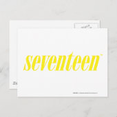 zeventien Logo-geel Briefkaart (Voorkant / Achterkant)