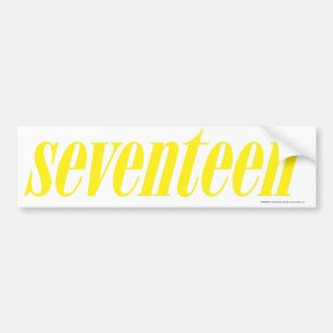 zeventien Logo-geel Bumpersticker