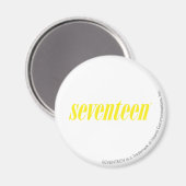 zeventien Logo-geel Magneet (Voorkant / Achterkant)