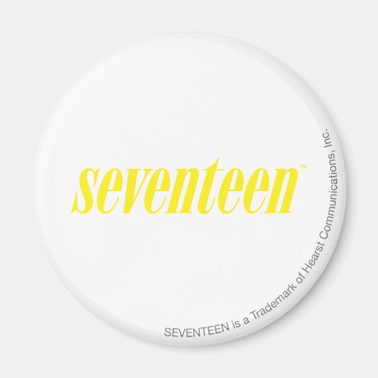 zeventien Logo-geel Magneet (Voorkant)