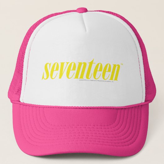 zeventien Logo-geel Trucker Pet (Voorkant)