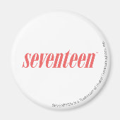 zeventien Logo-LtRoze Magneet (Voorkant)