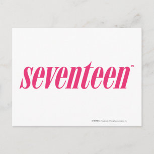 zeventien Logo-magenta Briefkaart