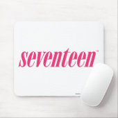zeventien Logo-magenta Muismat (Met muis)