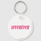 zeventien Logo-magenta Sleutelhanger (Voorkant)